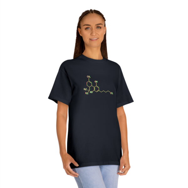 THC MOLECULE "Pure Chemistry" Graphic Only Unisex Classic Tee - Image 3