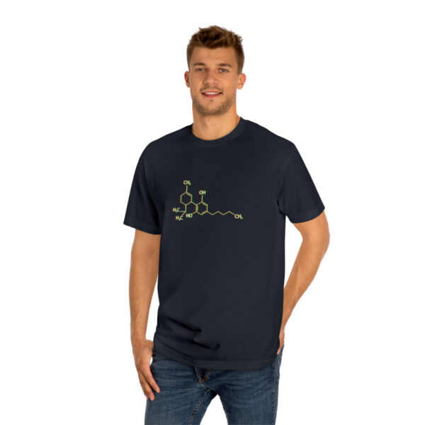 THC MOLECULE "Pure Chemistry" Graphic Only Unisex Classic Tee - Image 4