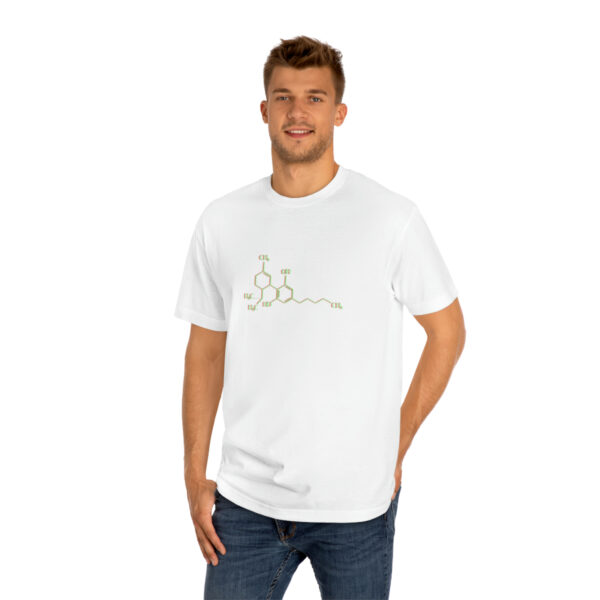 THC MOLECULE "Pure Chemistry" Graphic Only Unisex Classic Tee - Image 9